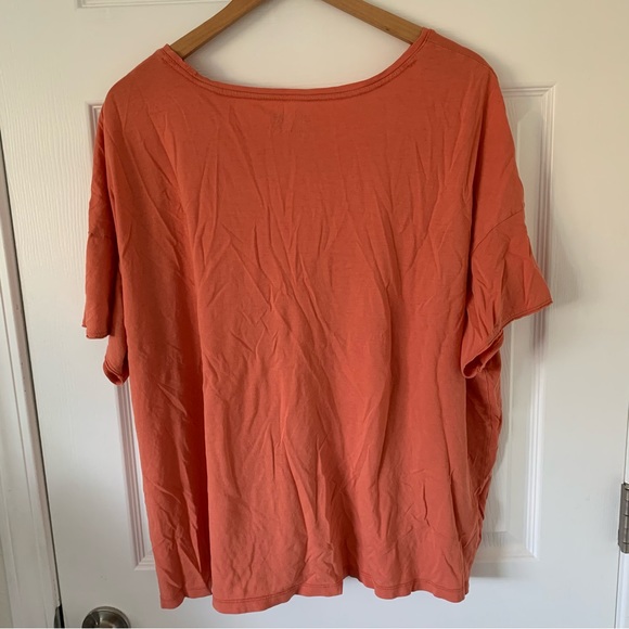 Terra & Sky (Size 2X) Orange Short Sleeve Shirt - Picture 3 of 4